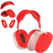 3 in 1 Silicone Case for AirPods Max Headphones, Anti-Scratch Ear Pad Cover/Ear Cups/Headband Cases for AirPods Max (Red)