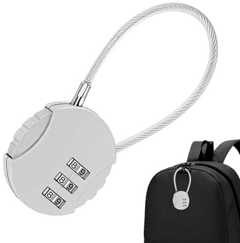 Pequeño candado de combinación - pequeños candados con código | Combinación de candados de maleta | candados de con código | Locker candado | Locks de equipaje de metal de 3 dígitos