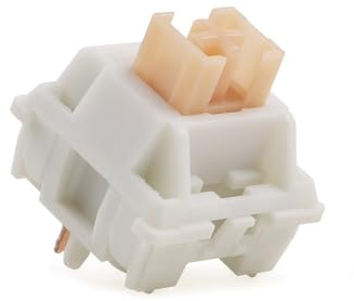 ExotiCore Outemu Cream Yellow Pro V2 Switch, 5Pin Vorgeschmierter Leiser Taktiler Schalter für Mechanische Tastaturen(70PCS)