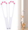 HekouJiub 2 Pcs Door Buddy Cat Door Latch, Doors Strap for Cats,Doors Latch for Cats Keep Dogs Out,Pet Latches to Keep Dog Out of Litter Box,Adjustable Size Strap,(White)