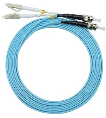 OM3 Lot de 2 cordons de raccordement en fibre optique duplex 1 à 100 m 0,2 m 0,5 m