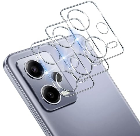 Xunzii Protection Objectif Caméra Arrière pour Xiaomi Redmi Note 12 5G, 9H Dureté Verre Trempé Caméra Film, Anti-Rayures, Sans Bulles Vitre Protecteur [3 PCS]