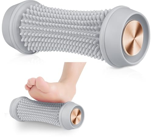 Foot Massager Roller for Plantar Fasciitis, Deep Tissue Foot Massager with Extended Soft Rubber Trigger Point for Plantar Fasciitis Recovery and Tight Muscles Relax