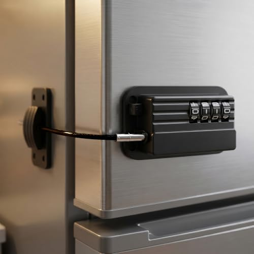 KIMHOME Keyless Fridge Lock, No-Drill Password Lock for Freezers & Cabinets