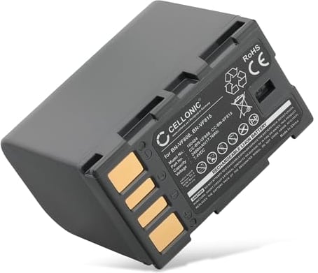 subtel® BN-VF808 BN-VF815 BN-VF823 Battery Replacement for JVC GY-HM100 GS-TD1 GZ-MG120 -MG130 -MG275 -MG330 -MG340 -MG465 -MG530 GZ-HD7 GZ-MS95 2250mAh Camera Spare Backup Power Pack