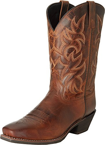 Laredo Mens Breakout Square Toe Pull On Casual Boots Mid Calf - Brown - Size 9 D