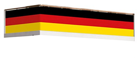 Amscan 9900299 - Balkonumrandung Deutschland, circa 82 x 500 cm, Fußball, Weltmeisterschaft, Fan-Artikel