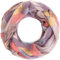 Compagno Damen Schal leichter Loop Damenschal mit Blumenmuster in dezenten Farben Loopschal, SCHAL Farbe:Beige