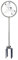 Flopro Kent and Stowe 70100501 Single Handed Grass Shears, Silver/Red