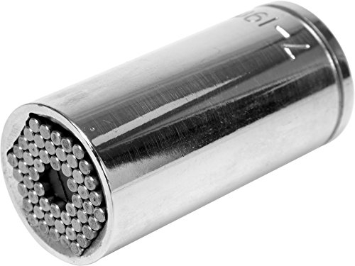 Vorel Universal Stecksckschlüssel-Einsatz 3/8 6-Kant-Nuss 7-19mm Universalnuss Universalschlüssel Multifunktions Steckschlüssel selbsteinstellender Schlüssel