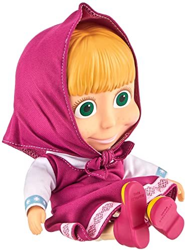 Simba 109301029009 Masha and The Bear Mascha Puppe Winter 23 cm, Mehrfarbig