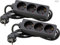 Kopp 2er Set Steckdosenleiste 3-Fach mit 45° gedrehten Steckdosentöpfen, mit erhöhtem Berührungsschutz, mit 1,4m Zuleitung H05VV-F3G1,5mm², 16A, 250V, Farbe schwarz, 128615854