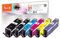 Peach C580/581 Spar Pack mit XXL ersetzt Canon PGI-580XXL, CLI-581XXL für Canon Pixma TS 8350, TS 8351, TS 8151, TS 8251, PI100-398, Schwarz, Foto Schwarz, Cyan, Magenta, Gelb, Blau