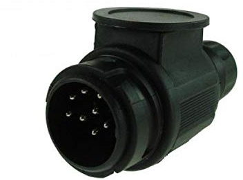 8 Pin (13pin) Trailer Plug, European, New Euro Style, 12V, Maypole