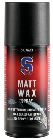 Dr. Wack S100 Matt-Wax Spray 250 ML - Cire en Spray pour Moto avec Effet déperlant - Protection Longue durée de la Peinture - Vitrification pour peintures et Films Mats - Entretien Premium