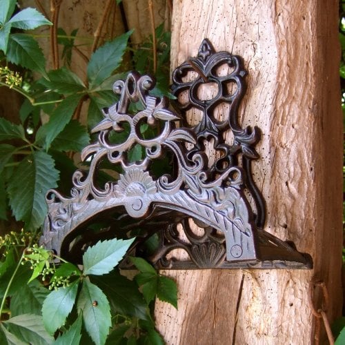 Antikas - Schlauchhalter Romantico, Wandhalter, Gartenschlauchhalter