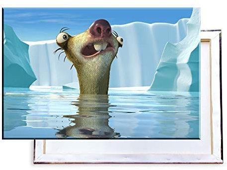 Unified Distribution Ice Age - 120x80 cm Kunstdruck auf Leinwand • erstklassige Druckqualität • Dekoration • Wandbild