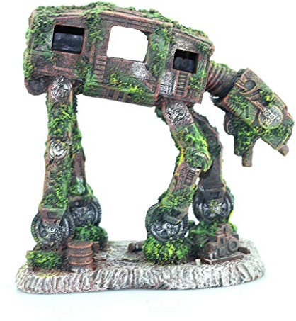 UNWSTYU Autobot Roboter in Hundeform, Aquarium-Landschaftsdekoration, Simulation für Aquarien