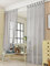 Laneetal 1 Stück Gardine, Vorhang transparent mit Ösen, Fensterschal Leinen Optik, Schlaufenschal Leinenvorhang im Landhausstil, für Wohnzimmer Kinderzimmer Schlafzimmer, 140 x 245 cm, Creme
