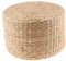 Baoblaze Japanisches Traditionelles Tatami Rundes Geflochtenes Natur Handgemachtes Strohgewebtes Sitzkissen Ø 30 cm 6/10/20 cm Dicke, 30x30x20cm