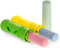 Kreide HALTER Set für SAUBERE FINGER und HÄNDE Chalk Holder Sidewalk Straßenkreide Gehweg Jumbo Malkreide 2,5cm Dm. für Kinder | 2 bequeme Kreidehalter Griffe + Kreidestifte schöne Farben abwaschbar