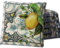 HABITA 33 HOME Cojines para Sillas de Cocina – Set de 6 (40x40x5 cm) – Diseño Acolchado con Lazos – Estampados Variados – Comodidad y Estilo – Fabricación Italiana (Limone Sorrento)