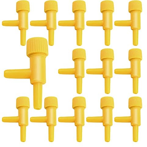 NA 20 Pcs Air Pipe Control Valve Valves Aquarium Adjustable Air Flow Switch Valve Regulator for Fish Tank