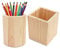 Holz Stiftebehälter, 2 Stücke Runder Stifteköcher, Holz Stiftebehälter Schreibtisch Organizer, Rundes Quadrat Aus Holz Diy Stifteköcher für Aufbewahrung Von Bleistiften, Stiften Und Schminkpinsel