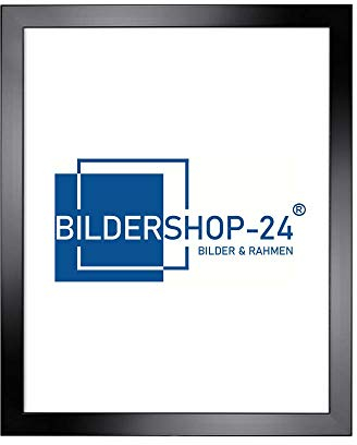 Bildershop-24 Puzzlerahmen London für Puzzle ca. 300-500 Teile 36x48cm 48x36cm Schwarz Hochglanz mit Acrylglas