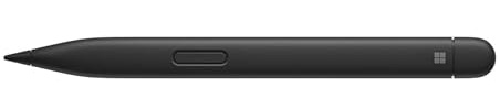 Microsoft Surface Slim Pen 2 Matte Black - Bluetooth 5.0 Connectivity - 4,096 points of pressure sensitivity - Create in real time with zero force inking - Take notes naturally with haptic motor - Sha