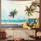riijk Wandteppich extra groß 250x180cm. Motiv „Beach Bus“. Auch als Spielteppich. Großes Wandtuch für tolle Raum-Atmosphäre