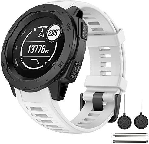 OVERSTEP kompatibel mit Garmin Instinct Band, weiches Silikon-Ersatzarmband kompatibel mit Garmin Instinct/Solar/Tactical/Instinct 2