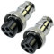 AERZETIX - C53324 - Juego de 2 Conector Micro GX16-4p - Enchufe Recto Hembra de 4 Pines - para soldar - para Cable