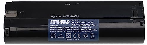 EXTENSILO Akku Ersatz für Makita 192695-4, 192532-2, 191679-9, 7002, 7000, 632003-2, 632002-4 für Werkzeug (3300 mAh, NiMH, 7,2 V)