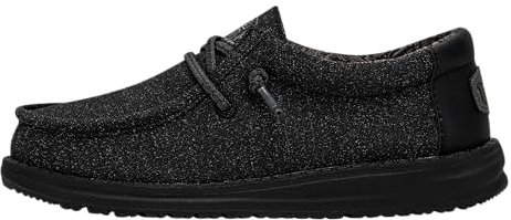 Hey Dude Jungen Wally Youth Basic Moccasin, Schwarz, 32 EU