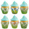 240 Pcs Cupcake Cases Paper Wrapper Petal Shaped Cupcake Liners 6 Stylish Cupcake Baking Cups Muffin Cupcake Wrapper Paper Cases for Wedding Birthday Easter Party Decoration