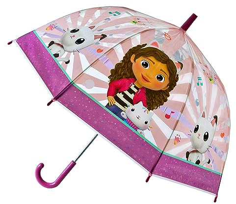 Undercover 6600000040 - Gabbys Puppenhaus-Regenschirm - Gabbys Puppenschrank Regenschirm von Unterdeck, Länge 66 cm, Durchmesser 69cm