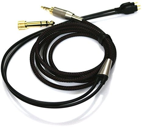 Replacement Audio Upgrade Cable Compatible with Sennheiser HD650, HD600, HD580, HD660S, HD58X, Massdrop HD6XX Headphones 1.5meters/4.9feet
