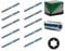 Stockschrauben Torx M8 [50, 60, 80, 100, 120mm] [Made in Germany] Schraubstifte Gewinde verzinkt Doppelgewinde für Rohrschellen Befestigung Montagematerial Schraube (50mm, 50stk)