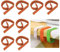 KARELLS Tischdeckenklammern, Tischdecke Halter, 8 Stück Tischdeckenklammern Kunststoff, Tischklammern, Tischtuchklammern, Tischklammern Für Gartentische, Tischtuchklammern Outdoor, Orange
