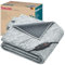 Beurer HD 75 Nordic Grey Green Planet Couverture chauffante, Face supérieure/inférieure en matériau recyclé, Douce et Moelleuse, 6 Niveaux de température, Lavable en Machine, 180 x 130 cm, Gris
