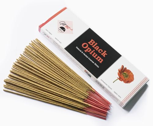 Giftbrit Räucherstäbchen aus Naturholz und Kräutern, 100 Stück, mit 1 Räucherhalter für Meditation, Yoga, Kirche, Entspannung, Heilung und Positivität