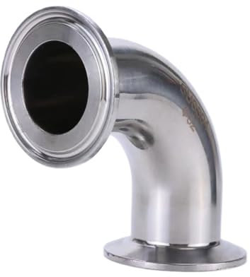0.5 1.5 2 2.5 3 3.5 4 Tri-Clamp 90 Degree Elbow SUS304 316L Stainless Steel Sanitary Pipe Fitting Connector Homebrew Beer (Color : 304, Size : 90 DEGREE ELBOW_12.7 OD K25.4)