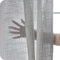 Topfinel Leinen Gardinen mit Ösen Halbtransparent 2er Set - Gardine 300cm Lang - Optik Gardinen Wohnzimmer Grau Ösenvorhang Ösenschal Durchsichtig Vorhang für Schlafzimmer Schlaufenschal H260xB300 cm
