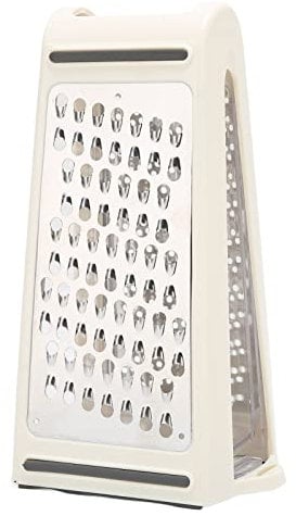 HUAOSN Cheese Grater, 2-Sided Box Grater, Food Grater with Storage Container, Cheese Shredder for Vegetables, Ginger, Potatoes