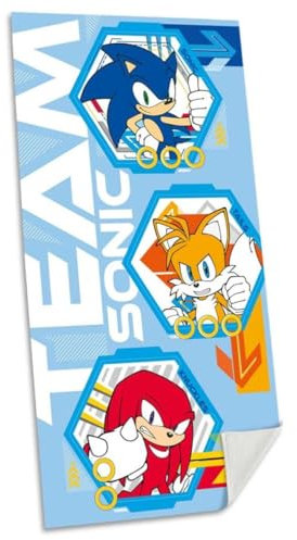 Badetuch (70x140cm, Baumwolle), Sonic The Hedgehog