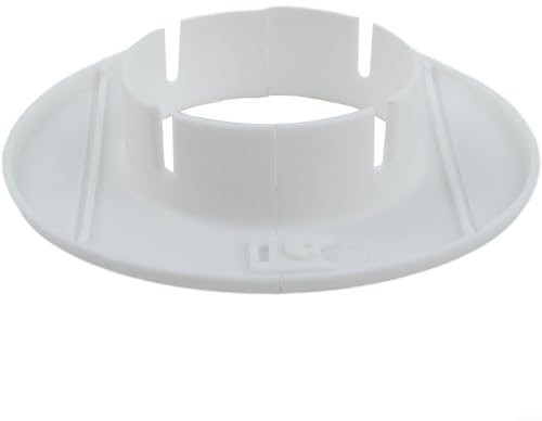 Hole Cover, Rosettes Cover Rosette Cable Entry Cable Passage 40-80mm Hole Cover, White Single Cable Bushes-Feed Through Wall Cover-Coaxial/Coax Hole(60mm)