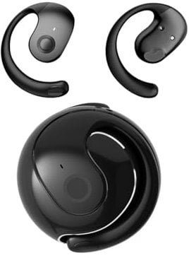 Open Ear Earbuds Outer Ear Headphones Wireless Ear Hanging Bluetooth Headset Hook Over Ear Running Gym Cycling Air Bone Conduction Bluetooth Headphones Sports Gaming Kids Earphones for iPhone Android