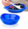 Spill Proof Scoop Plate and Bowl with Non-Skid Suction Base, Adaptive Self-Feeding Dinnerware for Elderly and Disabled