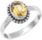 JEWELSTREZORO Citrin Edelstein Band Ring 925 Sterling Silber Ring Männer & Frauen Band Ring Alle Größen Band Ring Handgefertigt TSR200C_56 (17.8)